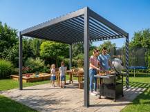 Obrázek k výrobku 88175 - hliníková bioklimatická pergola LANITPLAST PREMIUM 4x3 m LG4089