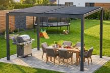 Obrázek k výrobku 68540 - hliníková bioklimatická pergola LANITPLAST STANDARD 3x3 m LG2299