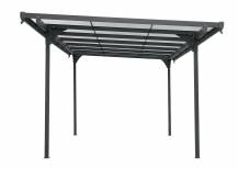 Obrázek k výrobku 88431 - hliníková pergola LANITPLAST ALU 53 antracit + bronz PC LG4121