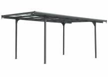 Obrázek k výrobku 88432 - hliníková pergola LANITPLAST ALU 53 antracit + čirý PC LG4148
