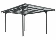 Obrázek k výrobku 88432 - hliníková pergola LANITPLAST ALU 53 antracit + čirý PC LG4148