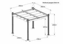 Obrázek k výrobku 62001 - hliníková pergola LANITPLAST SOLO 33