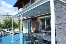 Obrázek k výrobku 62012 - hliníková pergola LANITPLAST WALL 33 bílá + opál PC