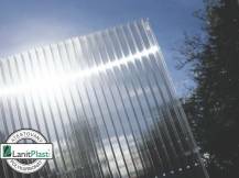 Obrázek k výrobku 62019 - hliníková pergola LANITPLAST WALL 43 bílá + čirý PC