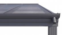 Obrázek k výrobku 62021 - hliníková pergola LANITPLAST WALL 53 antracit + bronz PC