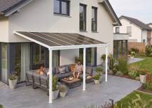 Obrázek k výrobku 62024 - hliníková pergola LANITPLAST WALL 53 bílá + bronz PC
