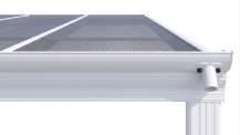 Obrázek k výrobku 62024 - hliníková pergola LANITPLAST WALL 53 bílá + bronz PC