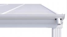 Obrázek k výrobku 62005 - hliníková pergola LANITPLAST WALL 53 bílá + čirý PC