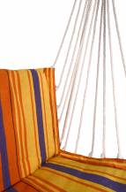 Obrázek k výrobku 71670 - Houpací síť k sezení červeno-oranžová