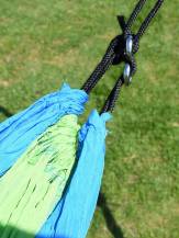 Obrázek k výrobku 71673 - Houpací síť NYLON ZELENO-MODRÁ