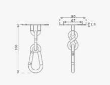 Obrázek k výrobku 39566 - Houpačkový hák INDOOR 1ks/bal. .