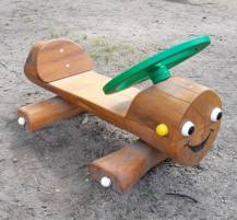 Obrázek k výrobku 34349 - Hravá lavička Auto malé z akátu .