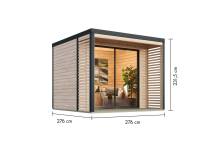 Obrázek k výrobku 94965 - hybridní domek KARIBU SATURN (48350) natur / antracit LG4821