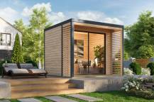 Obrázek k výrobku 94965 - hybridní domek KARIBU SATURN (48350) natur / antracit LG4821