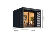 Obrázek k výrobku 94968 - hybridní domek KARIBU SATURN (48358) antracit LG4823