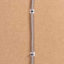 Obrázek k výrobku 90795 - Kabelová příchytka samolepící bílá 19 x 19mm 100ks