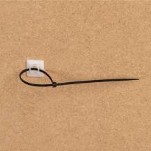 Obrázek k výrobku 90795 - Kabelová příchytka samolepící bílá 19 x 19mm 100ks