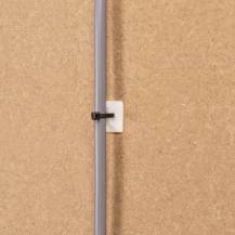 Obrázek k výrobku 90795 - Kabelová příchytka samolepící bílá 19 x 19mm 100ks