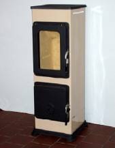 Obrázek k výrobku 91207 - Kamna BOZEN AT, 5 kW, BÉŽ, zv, pr. 120 mm.