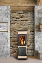 Obrázek k výrobku 91207 - Kamna BOZEN AT, 5 kW, BÉŽ, zv, pr. 120 mm.