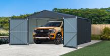 Obrázek k výrobku 93241 - Kovová garáž 3,8 x 6 m Riwall PRO RMCG 20x13 Anthracite