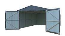 Obrázek k výrobku 93241 - Kovová garáž 3,8 x 6 m Riwall PRO RMCG 20x13 Anthracite