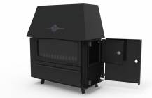 Obrázek k výrobku 77376 - Krbová kamna ALFA PLAM RUSTIK antracit 11 kW