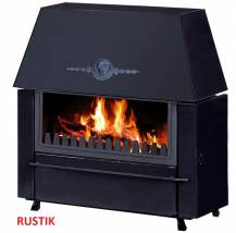 Obrázek k výrobku 77376 - Krbová kamna ALFA PLAM RUSTIK antracit 11 kW