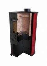 Obrázek k výrobku 77385 - Krbová kamna BELLA THALIA OKTA ECO bordó 3,9kW
