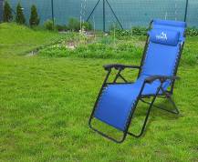Obrázek k výrobku 67396 - Křeslo kempingové polohovací LIVORNO modré