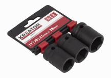 Obrázek k výrobku 48965 - KRT095100 - 3ks nástrčných hlavic 17-19-21mm 1/2"