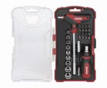 Obrázek k výrobku 53387 - KRT400009 - Ráčnový set hlavic a bitů 29ks