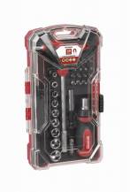 Obrázek k výrobku 53387 - KRT400009 - Ráčnový set hlavic a bitů 29ks