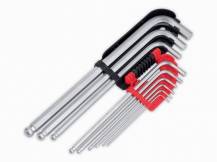 Obrázek k výrobku 36497 - KRT408302 - Sada klíčů HEX dlouhé 9ks BP