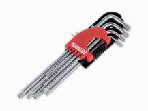 Obrázek k výrobku 36498 - KRT408303 - Sada klíčů HEX dlouhé 9ks TORX