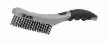 Obrázek k výrobku 35732 - KRT561005 - Ruční drátěný ocelový kartáč 4 řadý, plastový