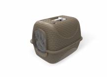 Obrázek k výrobku 82684 - Krytá toaleta pro kočky Rattan 42x50,5x40cm, hnědá