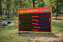 Obrázek k výrobku 91099 - Kuličkárna pro dva hráče ve stojanu s tabulemi