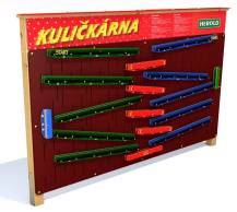 Obrázek k výrobku 91099 - Kuličkárna pro dva hráče ve stojanu s tabulemi Kuličkárna pro dva hráče ve stojanu s tabulemi