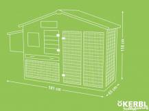 Obrázek k výrobku 78878 - Kurník pro slepice KERBL BONNY