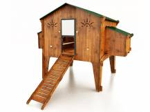 Obrázek k výrobku 79953 - Kurník pro slepice POLLY DUPLEX 4XL