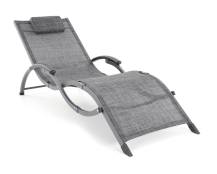 Obrázek k výrobku 73872 - Lehátko VIOLA De Luxe (Black & Grey)