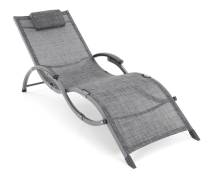 Obrázek k výrobku 73872 - Lehátko VIOLA De Luxe (Black & Grey)