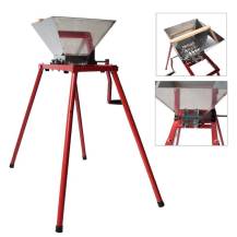 Obrázek k výrobku 93458 - Lis na ovoce 18l ruční s rouškou + Drtič na ovoce RUČNÍ 7L NEREZ stojanový