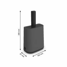 Obrázek k výrobku 79443 - Lopatka s držákem BIALA  - antracit