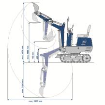 Obrázek k výrobku 91922 - Minibagr Scheppach EXC 815