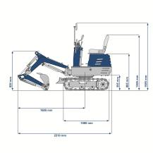 Obrázek k výrobku 91922 - Minibagr Scheppach EXC 815