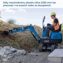 Obrázek k výrobku 91922 - Minibagr Scheppach EXC 815