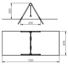 Obrázek k výrobku 91707 - Monkey houpačka Duoswing - s klasickými sedáky HYS02150A