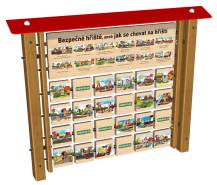 Obrázek k výrobku 91098 - Monkeys Edukační panel Pexeso - Bezpečné hřiště na stěnu